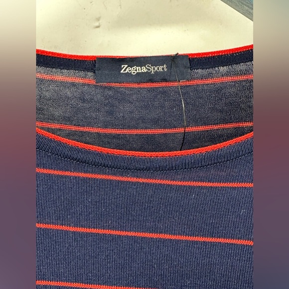 Ermenegildo Zegna Sport lightweight see-through striped sweater slimfit XL (Bv2) - Picture 4 of 8